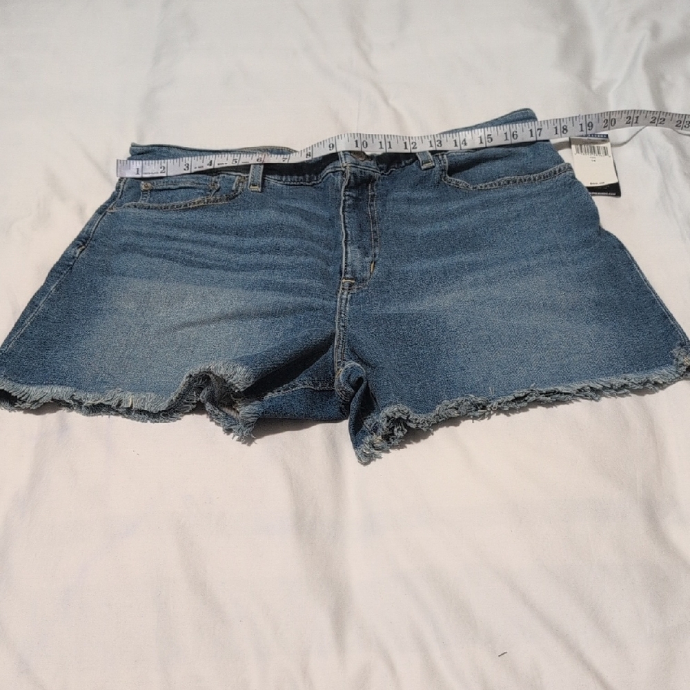 Ralph Lauren Blue Frayed Jean Shorts
